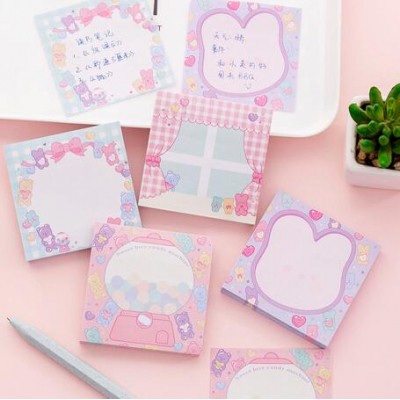 kawaii Candy  Squared Sticky Note 80 sheets  Sticky Note Pad