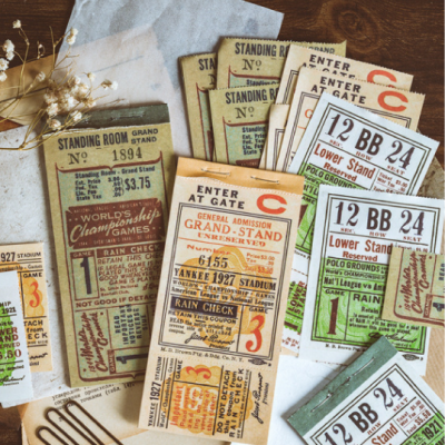 Retro Tickets Sticky Note Memo Pads