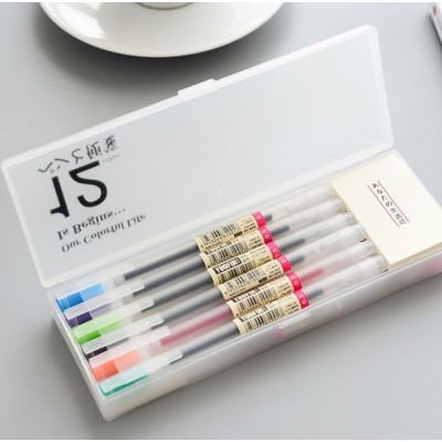 Matte box packing 12 color gel ink pen set with sticky note