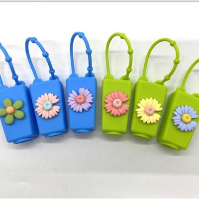 Travel Hand Soap 30ML Floral Reusable Mini Hand Soap Travel Portable Silicone Holder