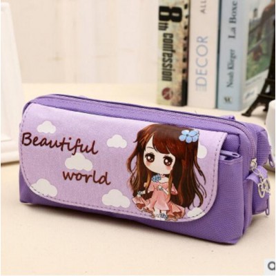 Multi-layer Cute Cartoon Pencil Case Pen Bag Pouch