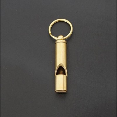 Mini Brass Survival Whistle