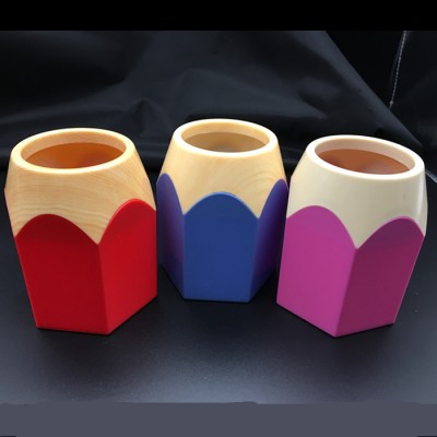 Cartoon Pencil Stub Shape Waterproof Pen Pencil Holder Box Cup